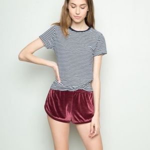 Brandy Melville Lisette velvet shorts